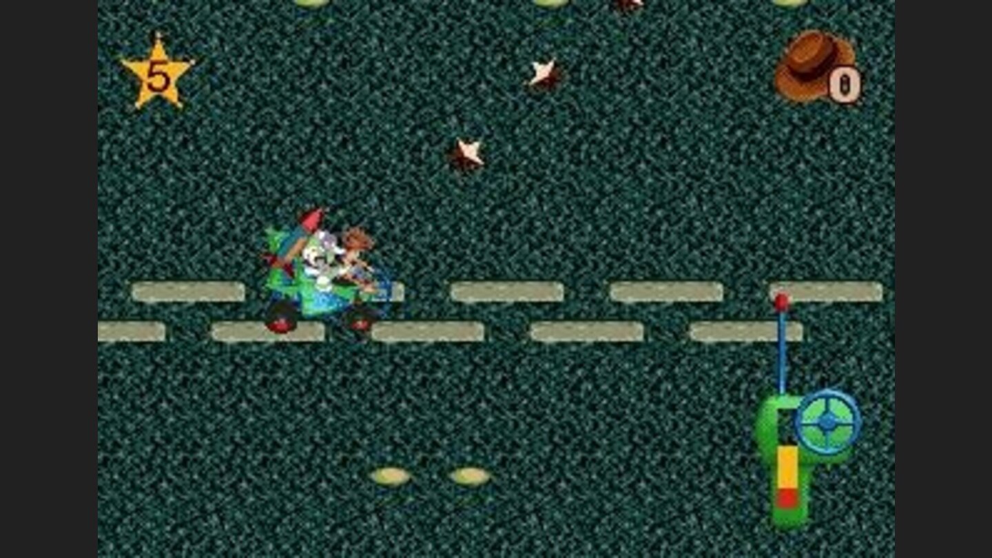 Yet another driving level. Stuck in the middle of a highway
