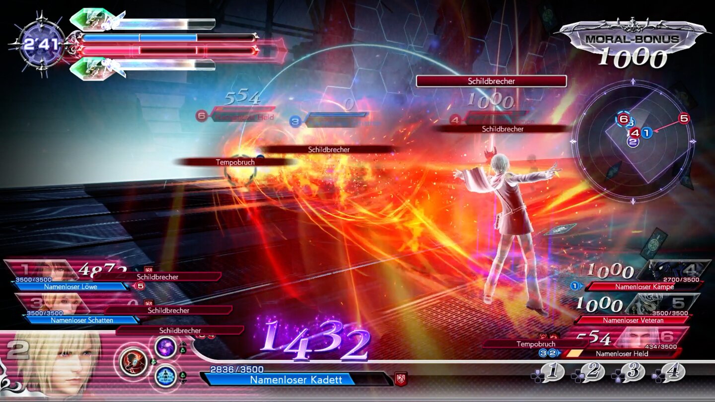 Dissidia Final Fantasy NTAce hat als Fernkämpfer wortwörtlich gute Karten. Aus der Distanz lässt sich dem Team so Rückendeckung geben. Kontakt mit Schwertkämpfern sollte eher vermieden werden.