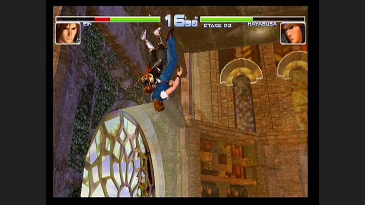 Now thats a pile driver! Many of the ninja characters can add a finisher to an air juggle maneuver.