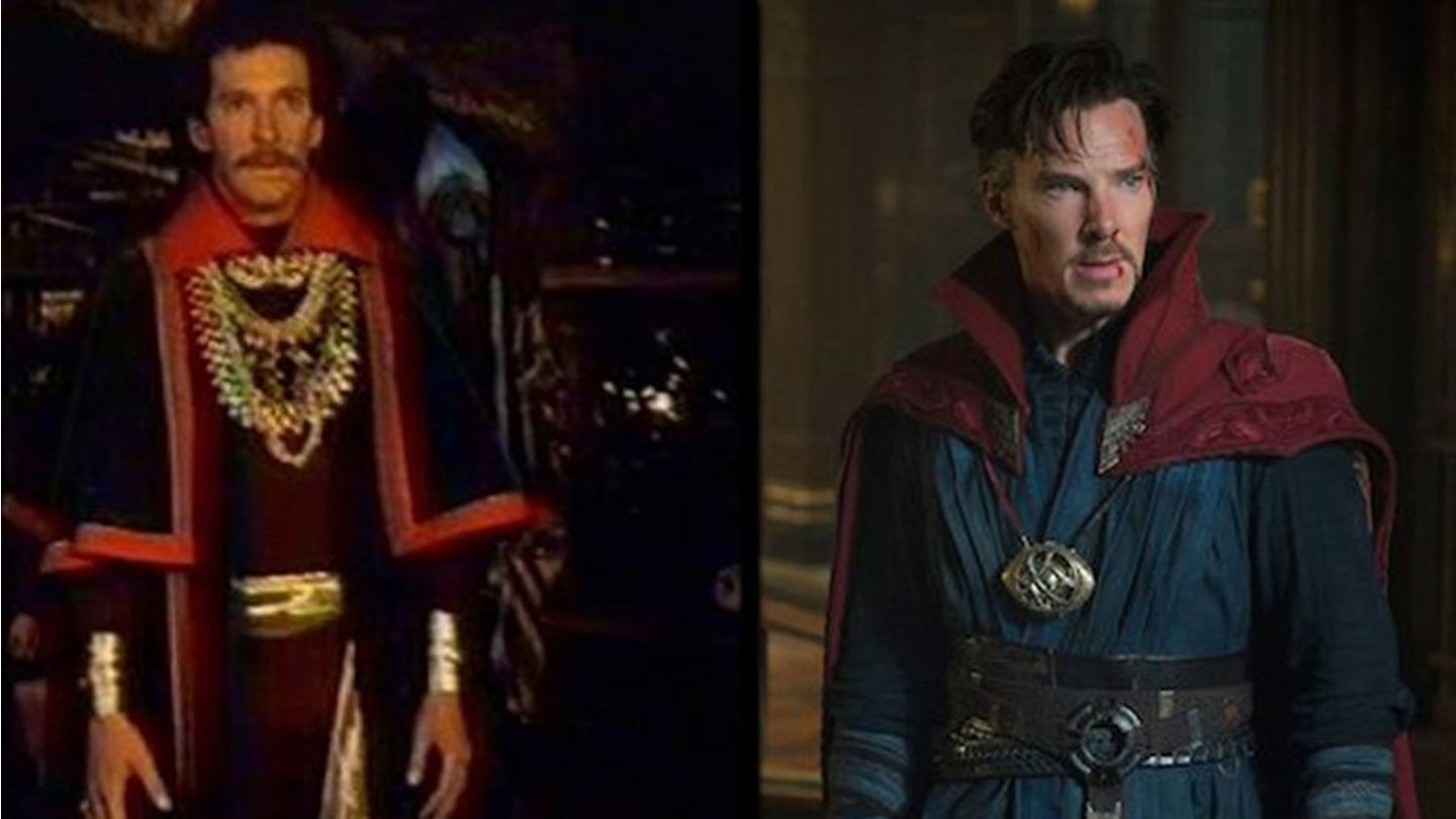 Doctor Strange
Peter Hooten in Dr. Strange (1978) und Benedict Cumberbatch in Doctor Strange (2016).
©Universal Television / Marvel