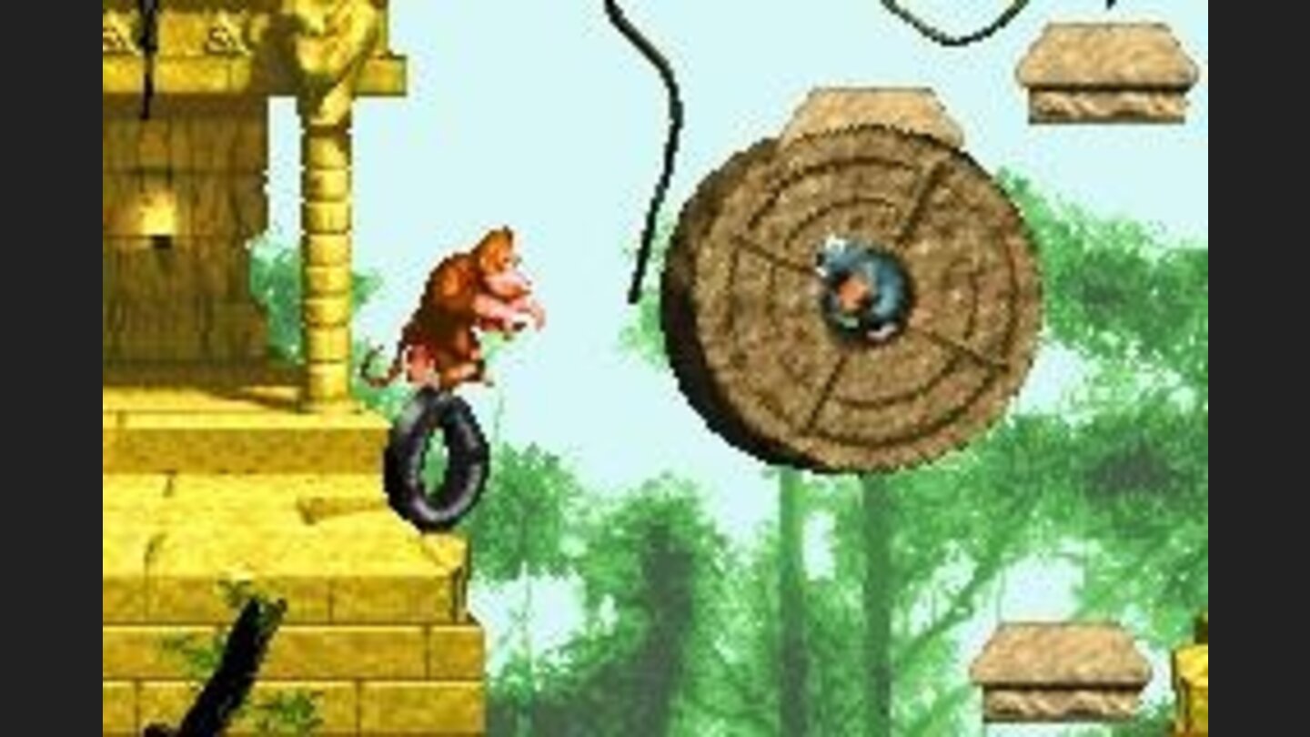 Use the tire to reach high places. It is very helpful to find some items and bonus stages!