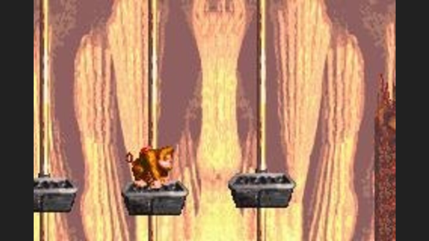 Use the elevating platforms carefully. A false move and you lose 1 life!
