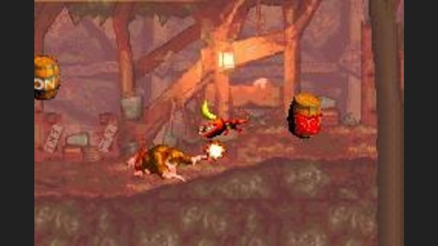 Defeating some enemies with DKs hand slap, you will receive 1 banana