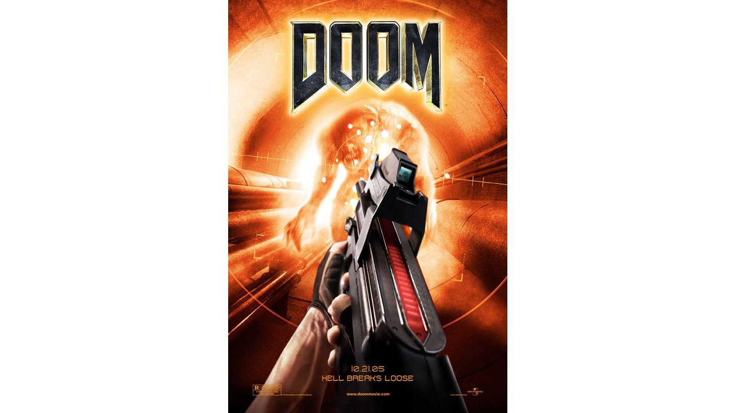  Doom – Der Film (2005)Unter der Regie von Andrzej Bartkowiak entsteht der Film zum Shooter-Klassiker Doom, der sich lose an den Ereignissen der Vorlage orientiert. Durch Forschungen mit künstlichen Chromosomen erschaffen Wissenschaftler unbeabsichtigt Monster, die daraufhin die Erde bedrohen. Die Soldaten Sarge (Dwayne Johnson) und Reaper (Carl Urban), sowie dessen Schwester (Bondgirl Rosamund Pike), machen sich daran die Gefahr einzudämmen – viele Elemente der Spiele fallen jedoch unter den Tisch, lediglich zwei Waffen und eine mehrminütige Ego-Sequenz erinnern stark daran.