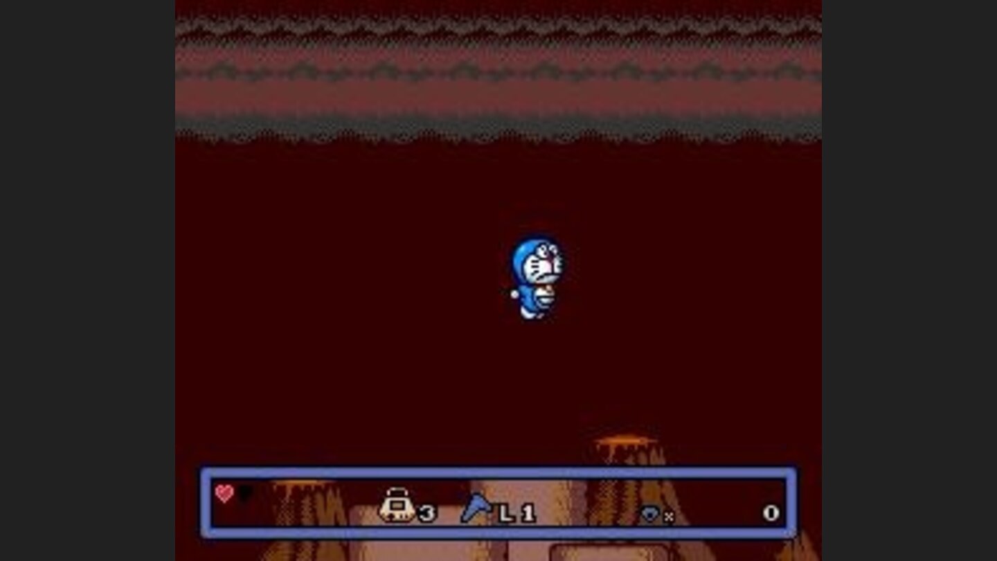 Doraemon is desperately jumping