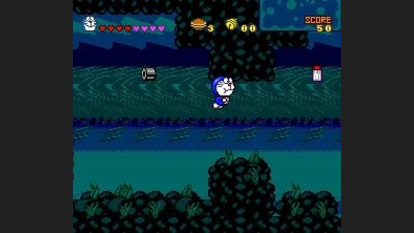 A weird level. Doraemon doesnt quite understand where he is