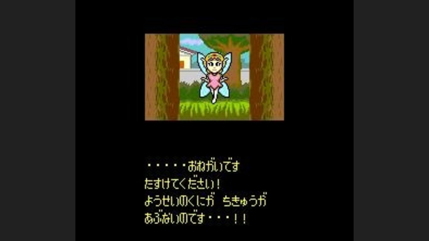 The fairy is talking