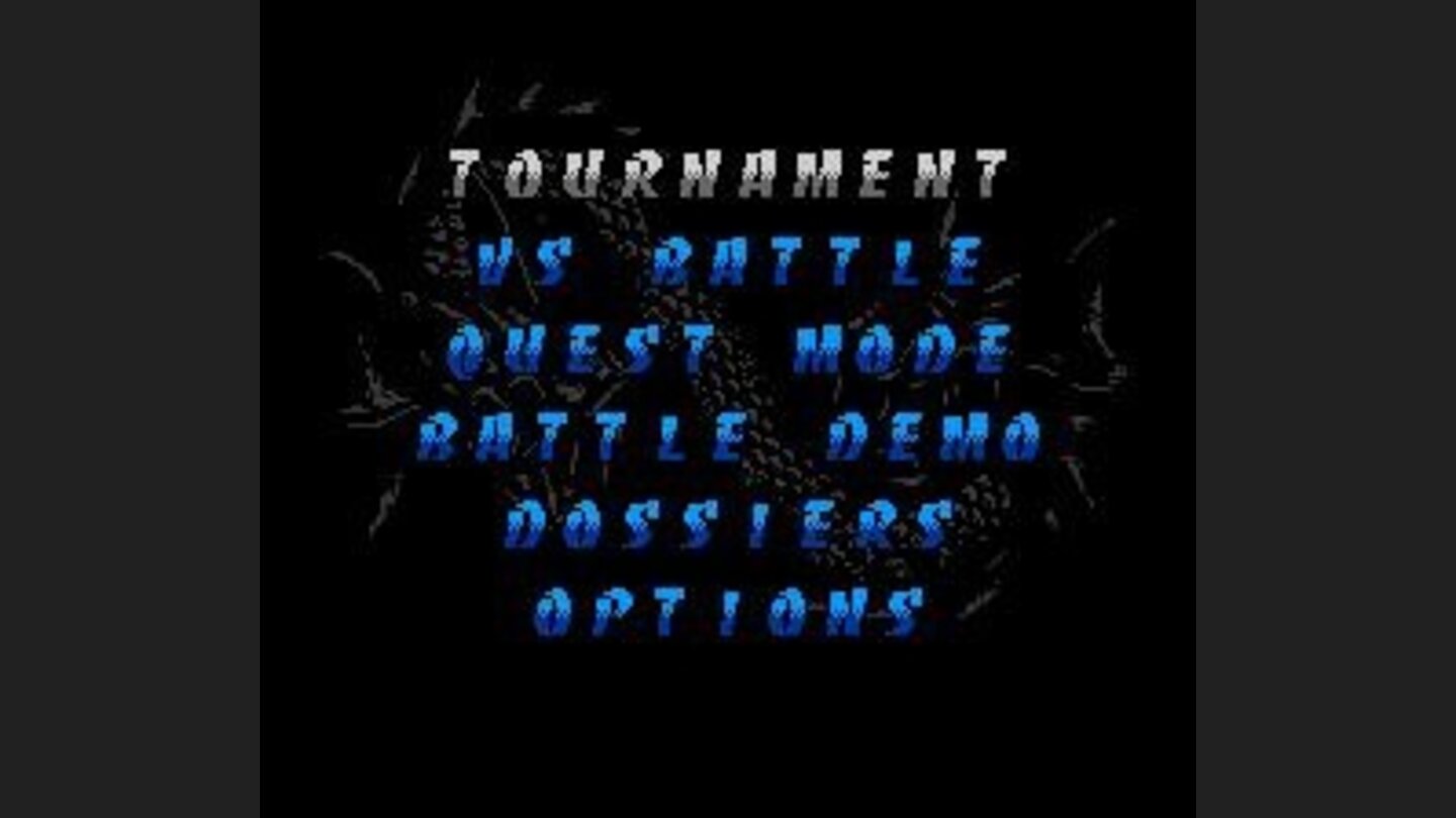 Main menu