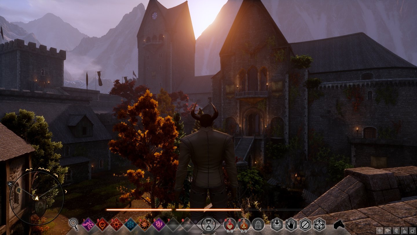 Dragon Age: InquisitionDie Himmelsfeste ist das eindrucks- und stimmungsvolle Hauptquartier der Inquisition.
