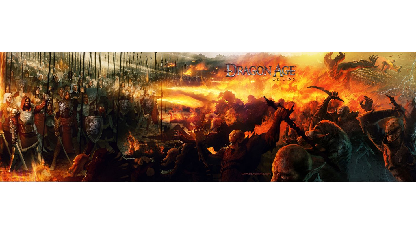 » Dualscreen-Wallpaper zu Dragon Age: Origins herunterladen