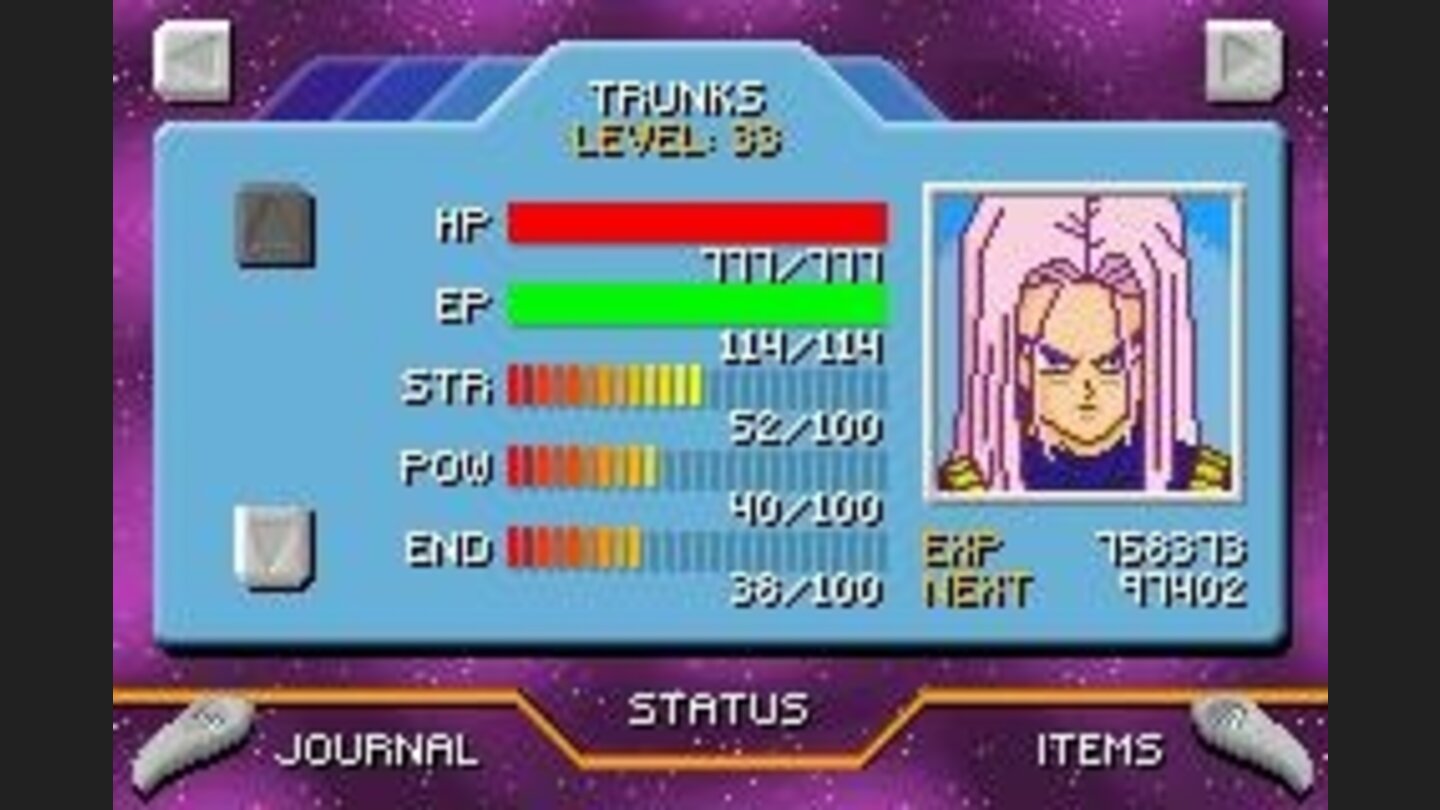 Status screen