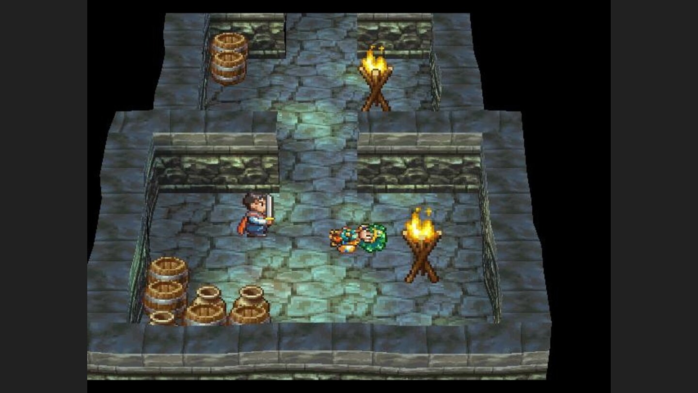 The heroine is sleeping on the floor in the basement