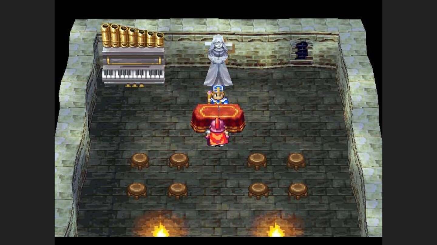 Nice orgue there, dude! Before curing me from poison and saving my game, play me some Bach, willya?!
