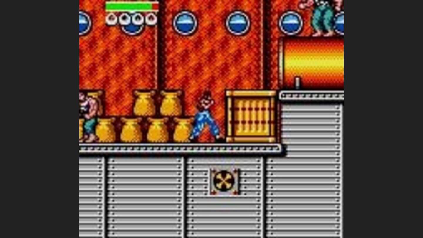 About to jump on crate