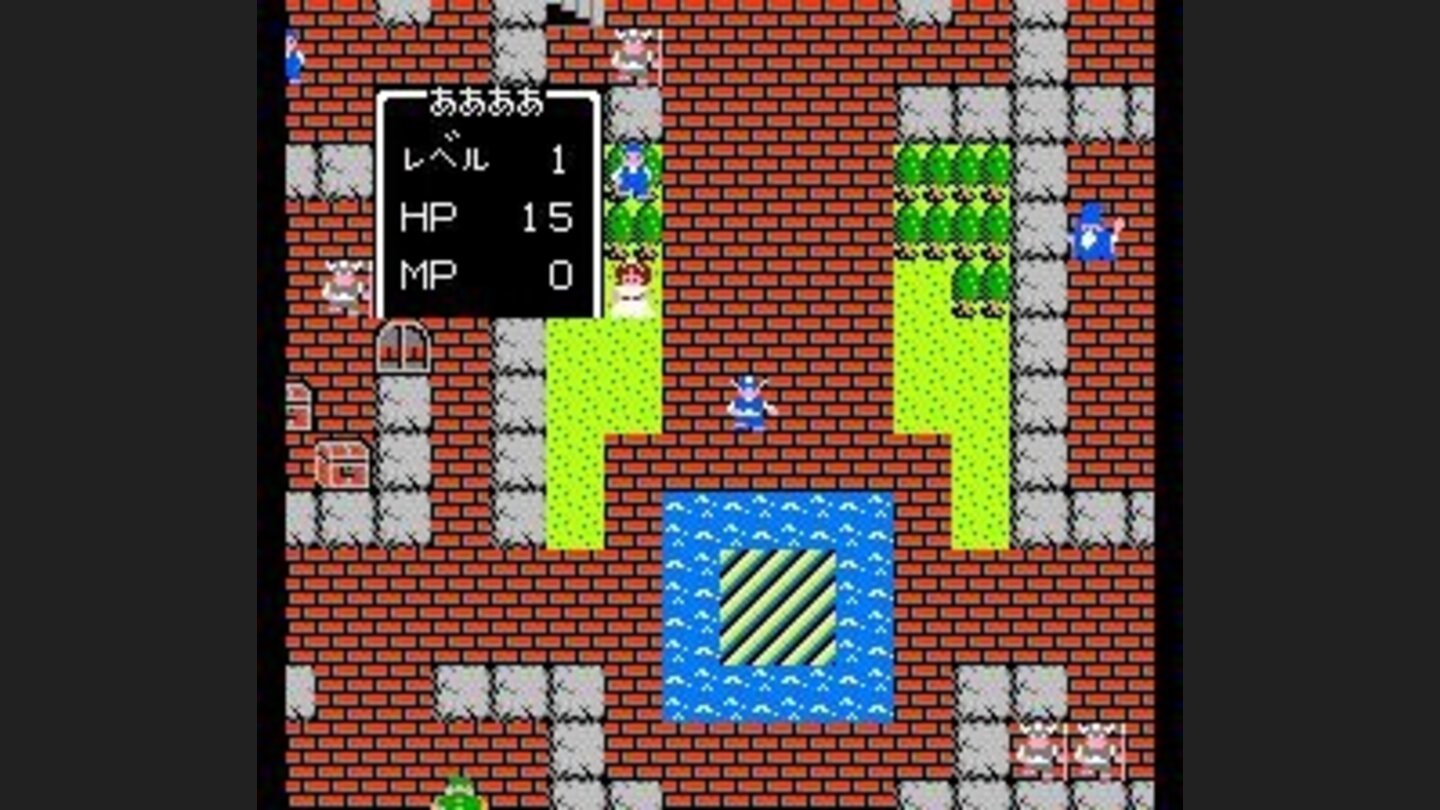 Walking around through castle grounds