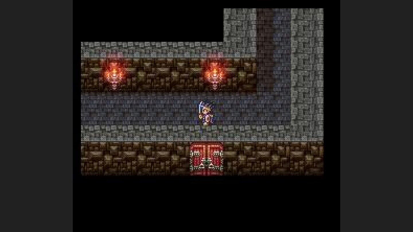 Dungeon with a big locked door