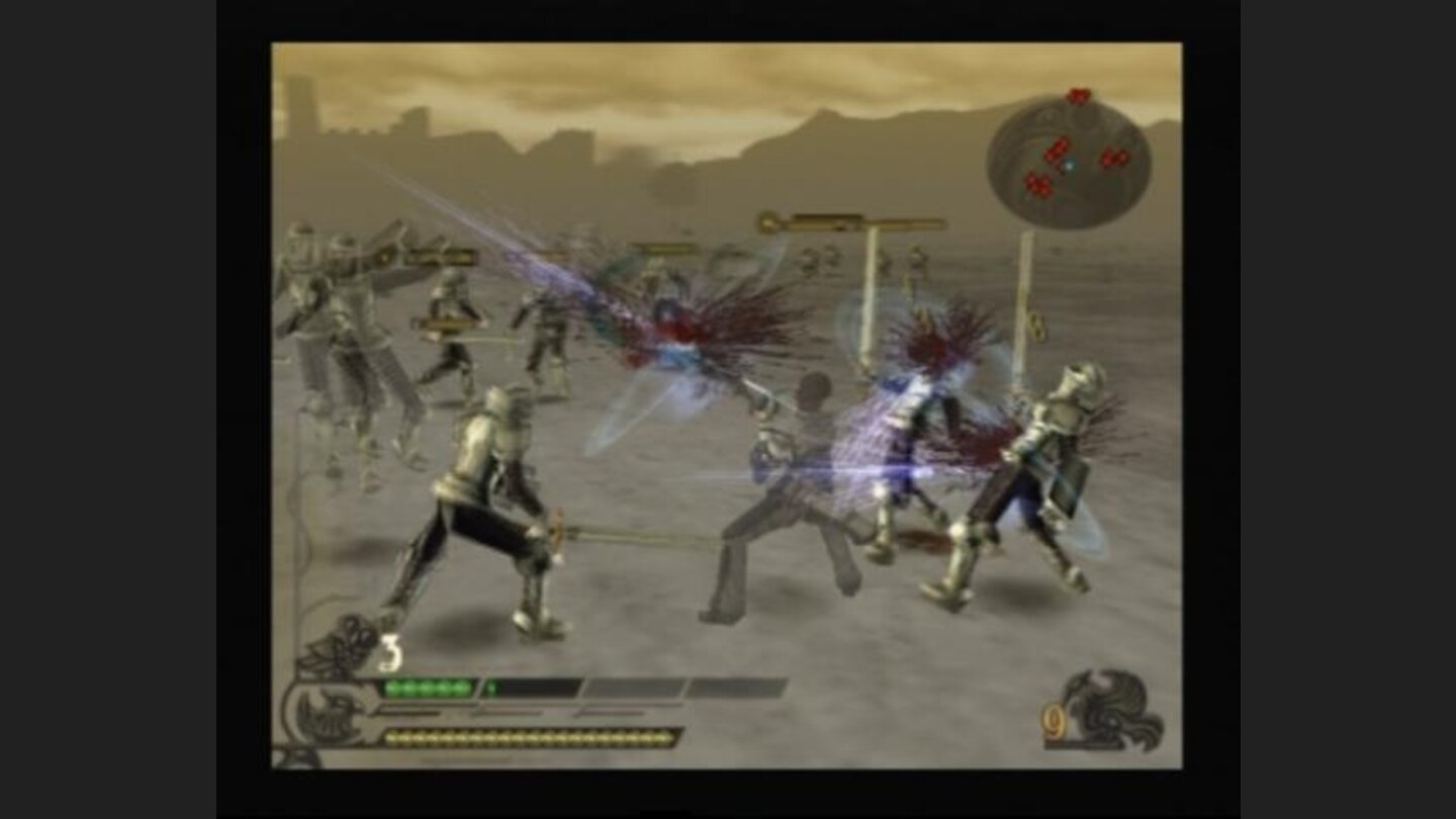 Slicing through the enemy ranks with upgraded sword and after finishing the game is more than easy