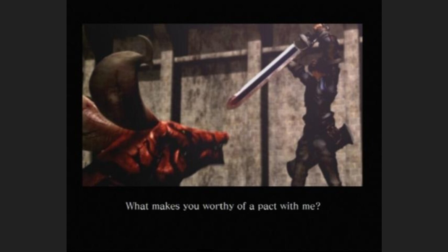 In order to escape certain death, Caim makes a pact with a dragon