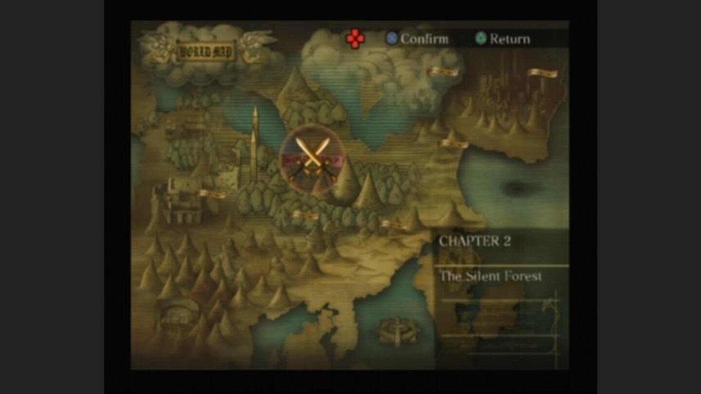 Each chapter starts on a specified part of the world map