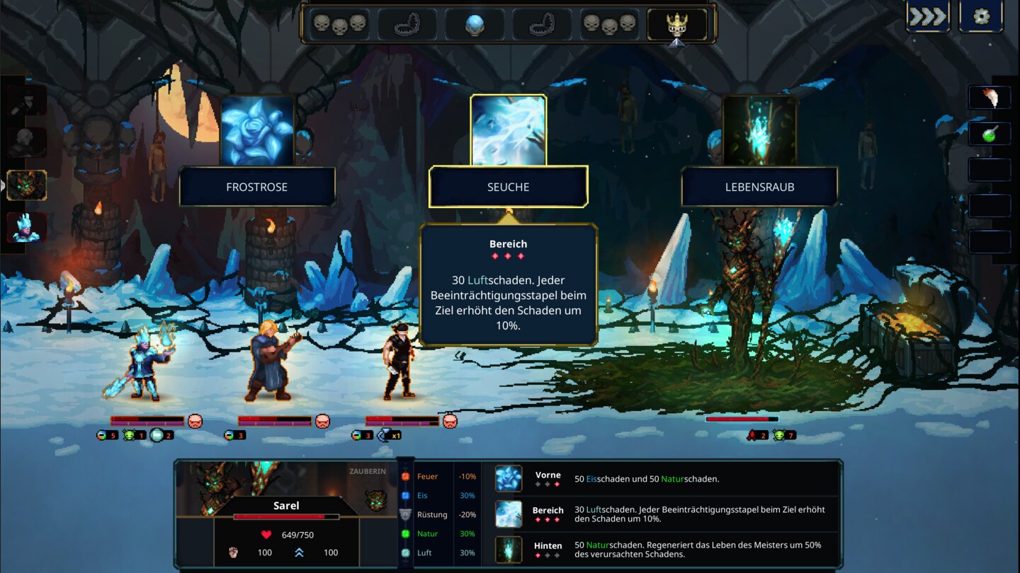 Dringen Feinde bis an Ende des Dungeons vor, stellt sich ihnen unser Dungeon Master.