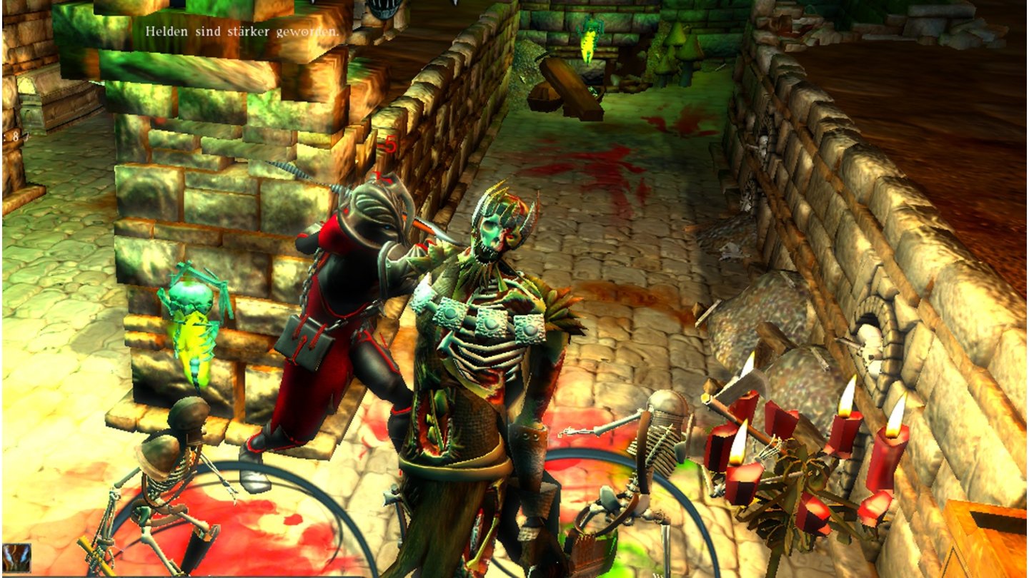 DungeonsZu den vielfältigen Aufgaben gehören auch Bosskämpfe, hier gegen den Zombie-Lord.