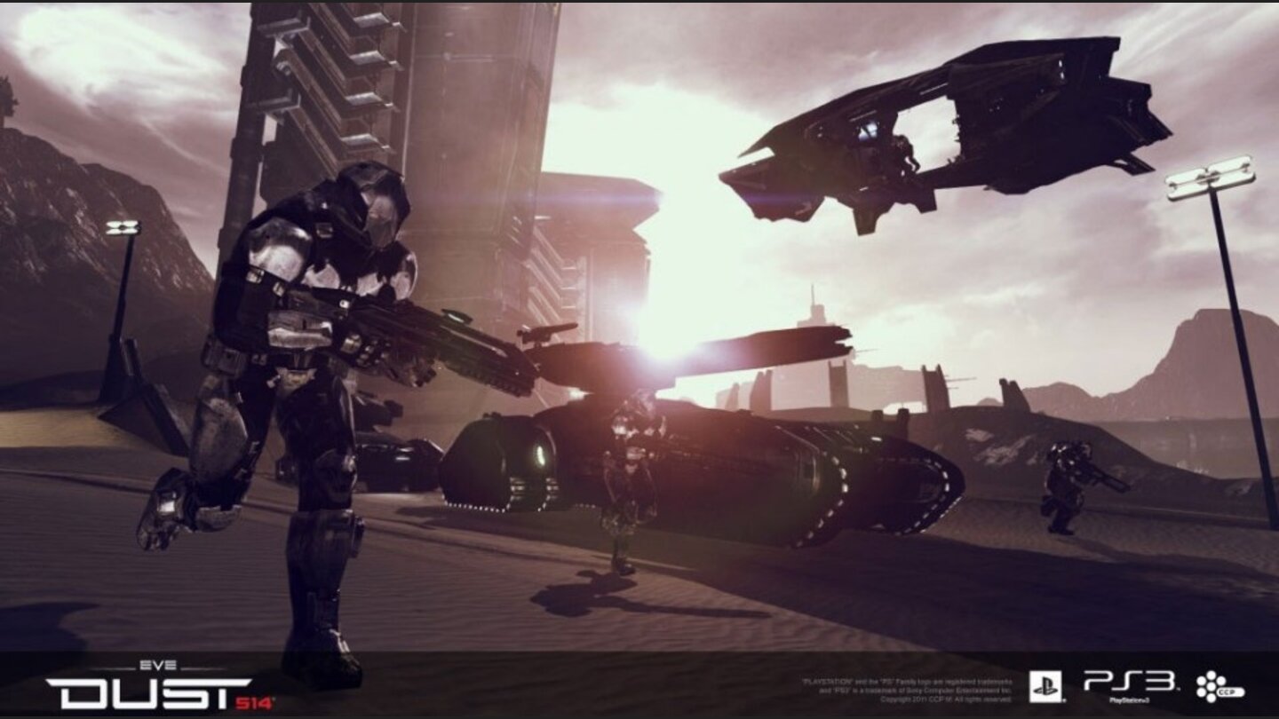 Dust 514... genau wie jeder Infanterist seine Ausrüstung (Jumpsuit) selbst zusammenbasteln kann.