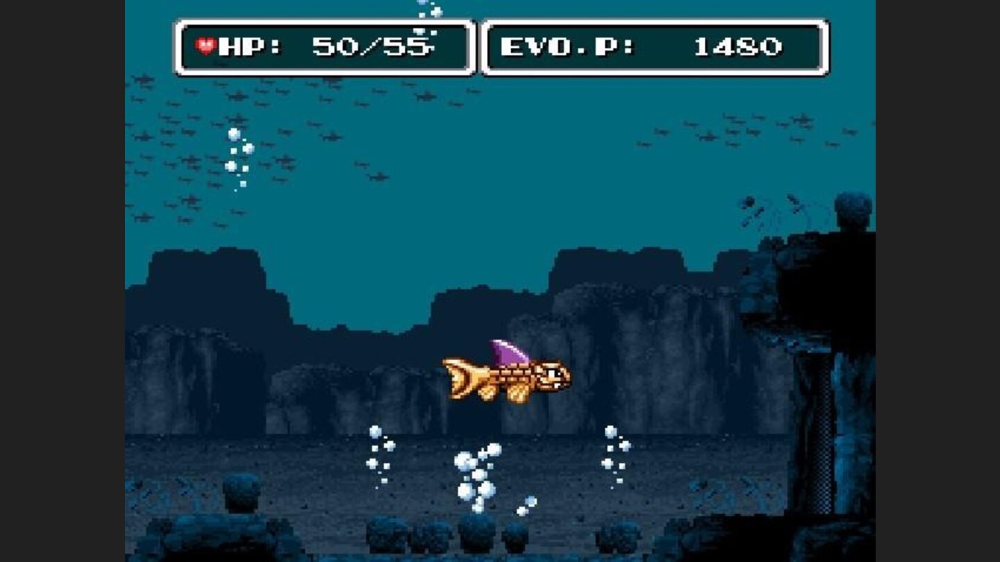 End of first area, bubbles appear and evolution continues...