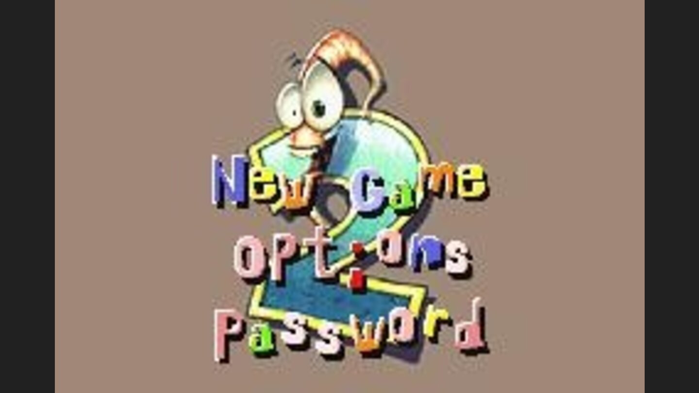 Title screen and main menu.