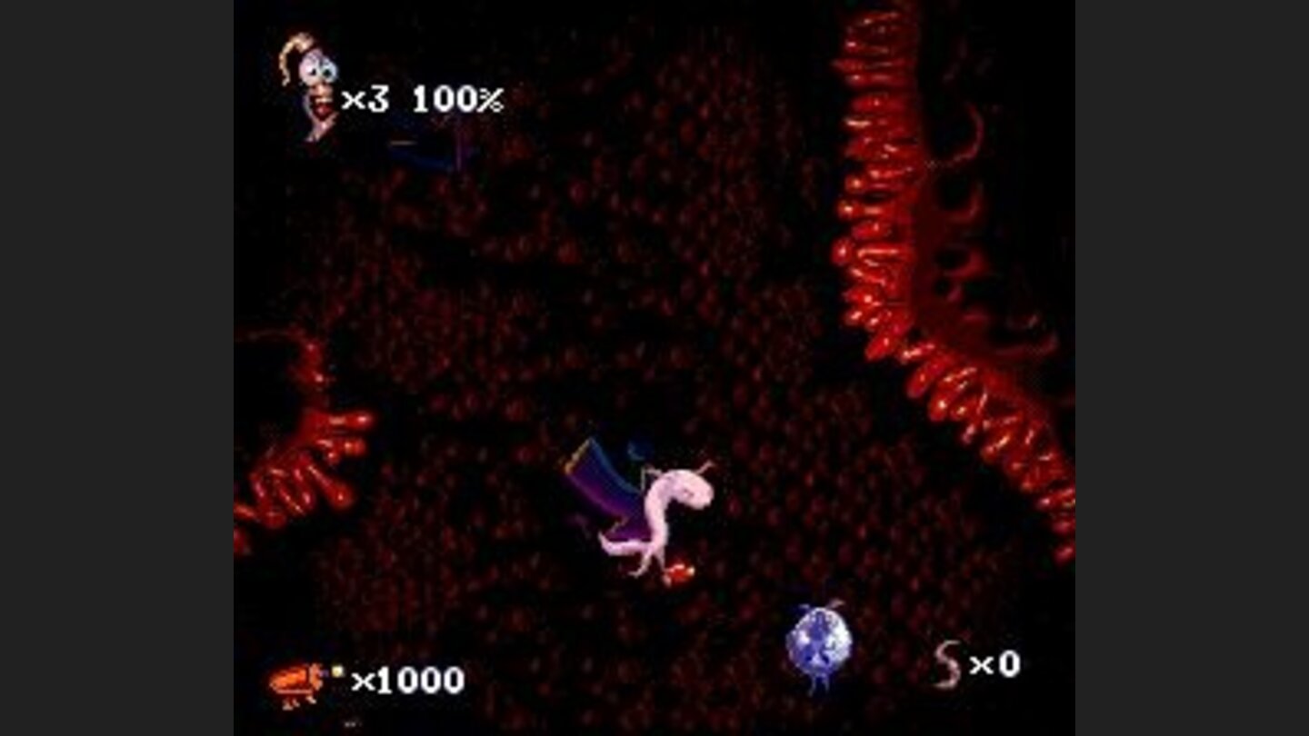 You can only float in this level. Be careful not to touch the edges