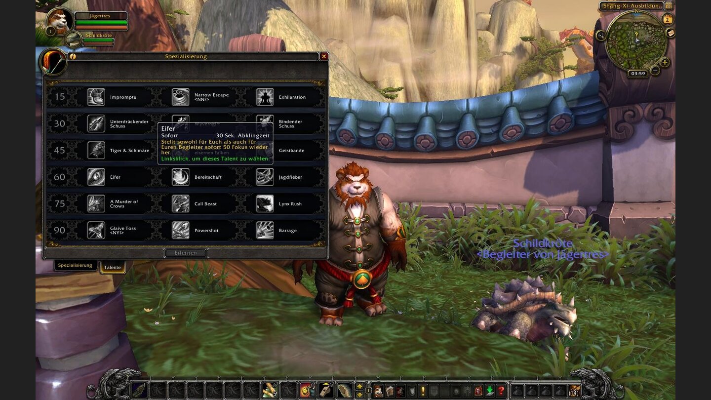 Eifer - Jäger und Tier erhalten Fokus zurück.