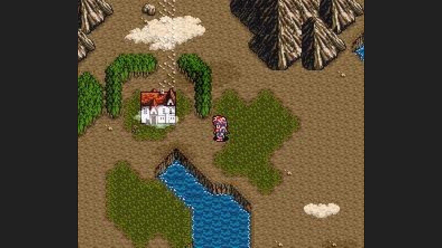 World map, near a town