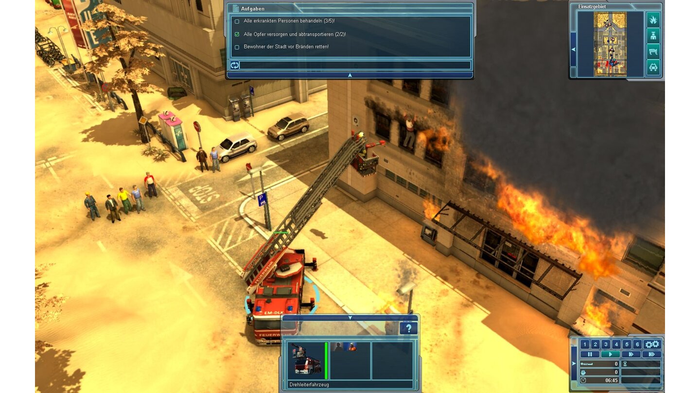 Emergency 2012PC-Screenshots aus der Test-Version von Emergency 2012.