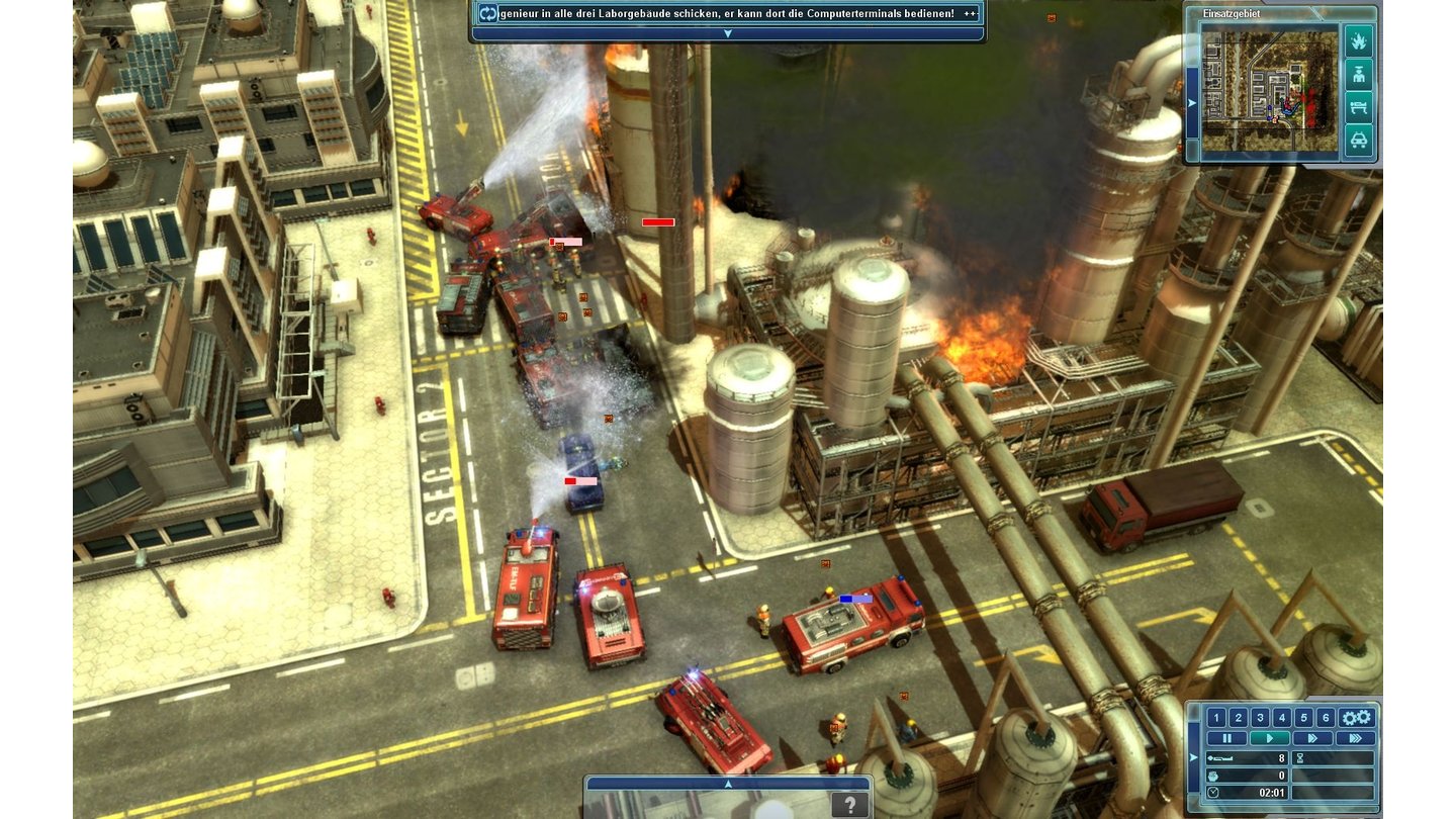 Emergency 2012PC-Screenshots aus der Test-Version von Emergency 2012.
