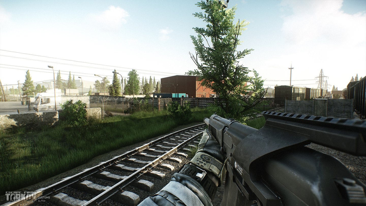 Escape from Tarkov - Screenshots der überarbeiteten Customs-Karte, zeigen unter anderem die neue Brücke und neue Fabrikbereiche. Außerdem wurden versteckte Gänge eingebaut und Loot- und Spieler-Spawn-Punkte angepasst.