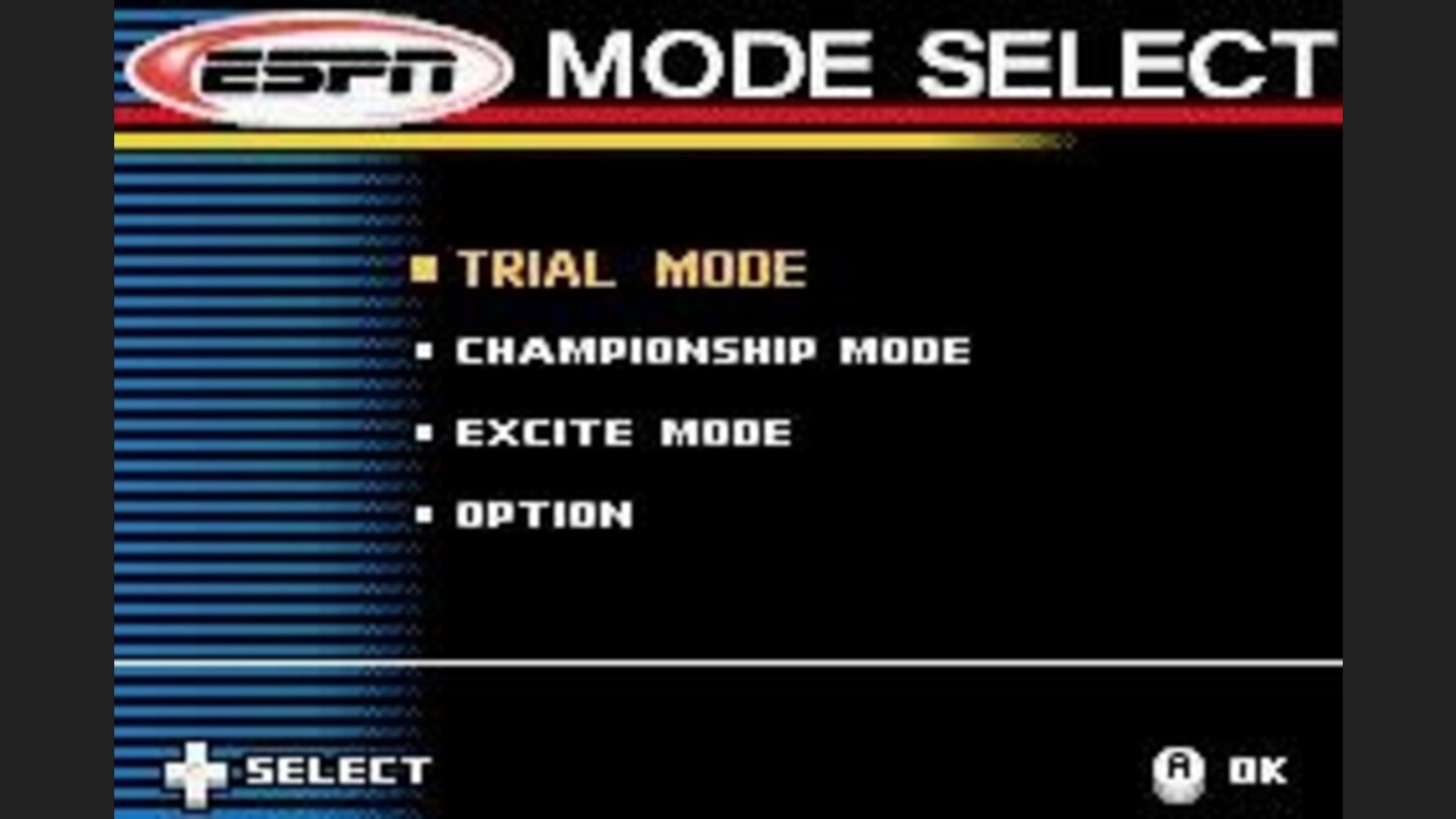 The main menu lets you pick how you want to play