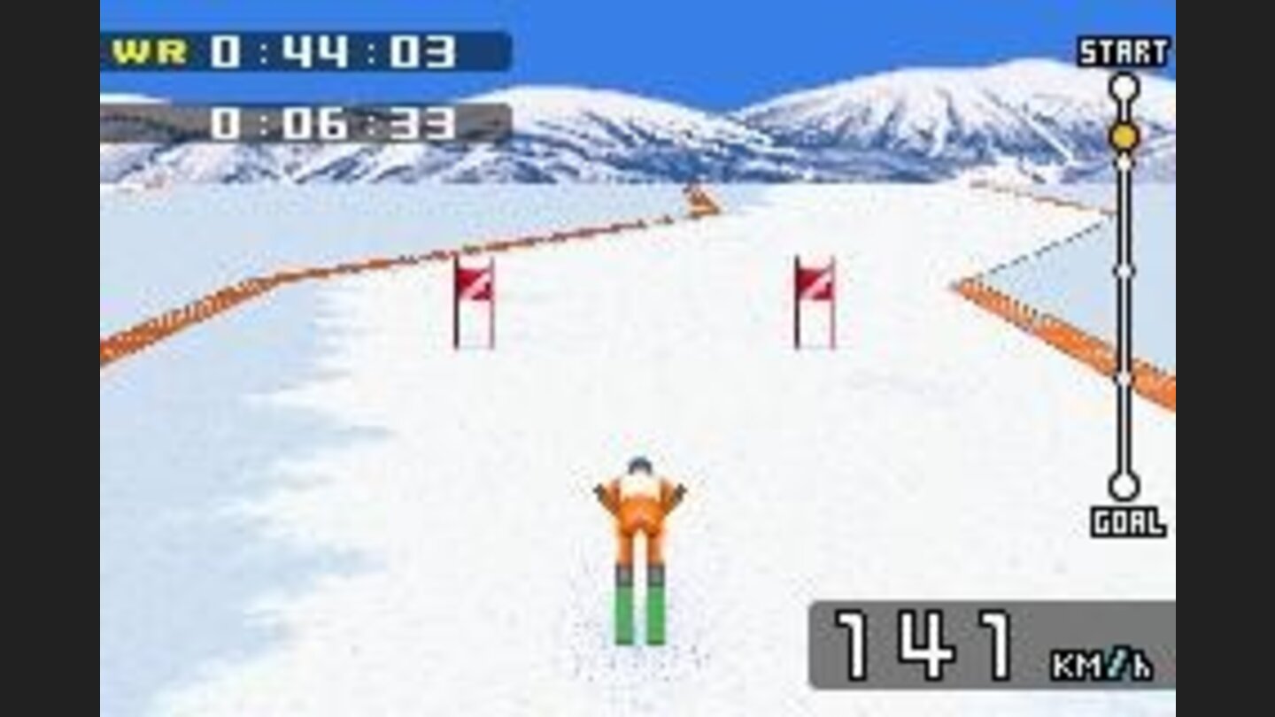 Alpine Skiing Downhill... make it through the gates or get disqualified