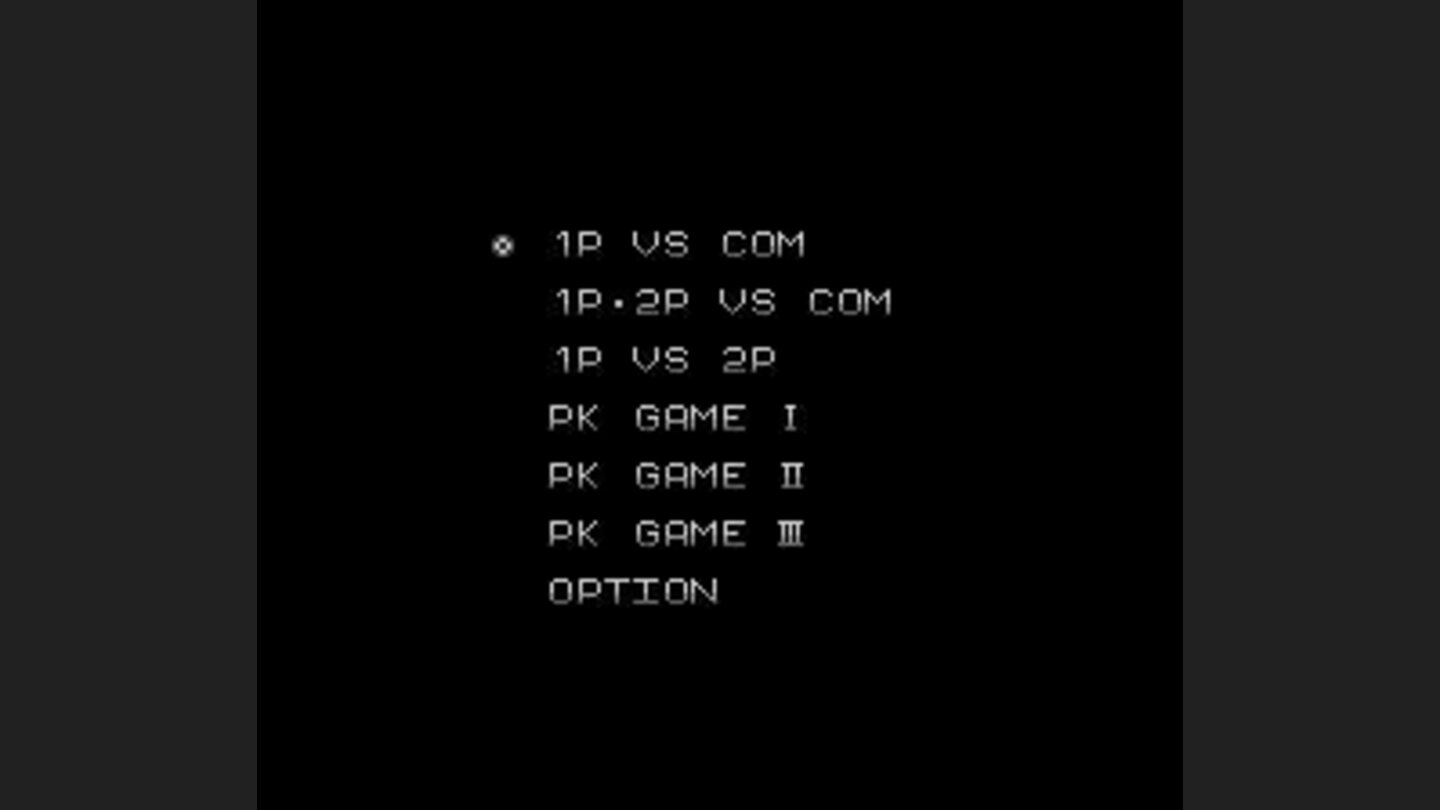Main menu