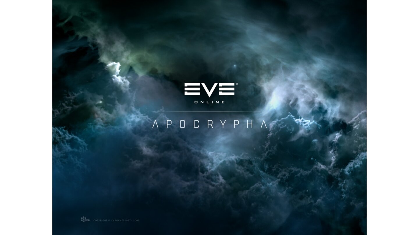 Eve Online: Apocrypha - Release: 10. März 2009. Beschreibung: Mit Apocrypha öffneten sich zahlreiche Wurmlöcher im bekannten Raum, die in unbekannte Systeme führten. Dort warteten die Sleeper-NPCs auf die ahnungslosen Erforscher. Zudem gab es endlich eine Warteschlange für das Skill-Training und die modularen T3-Kreuzer.