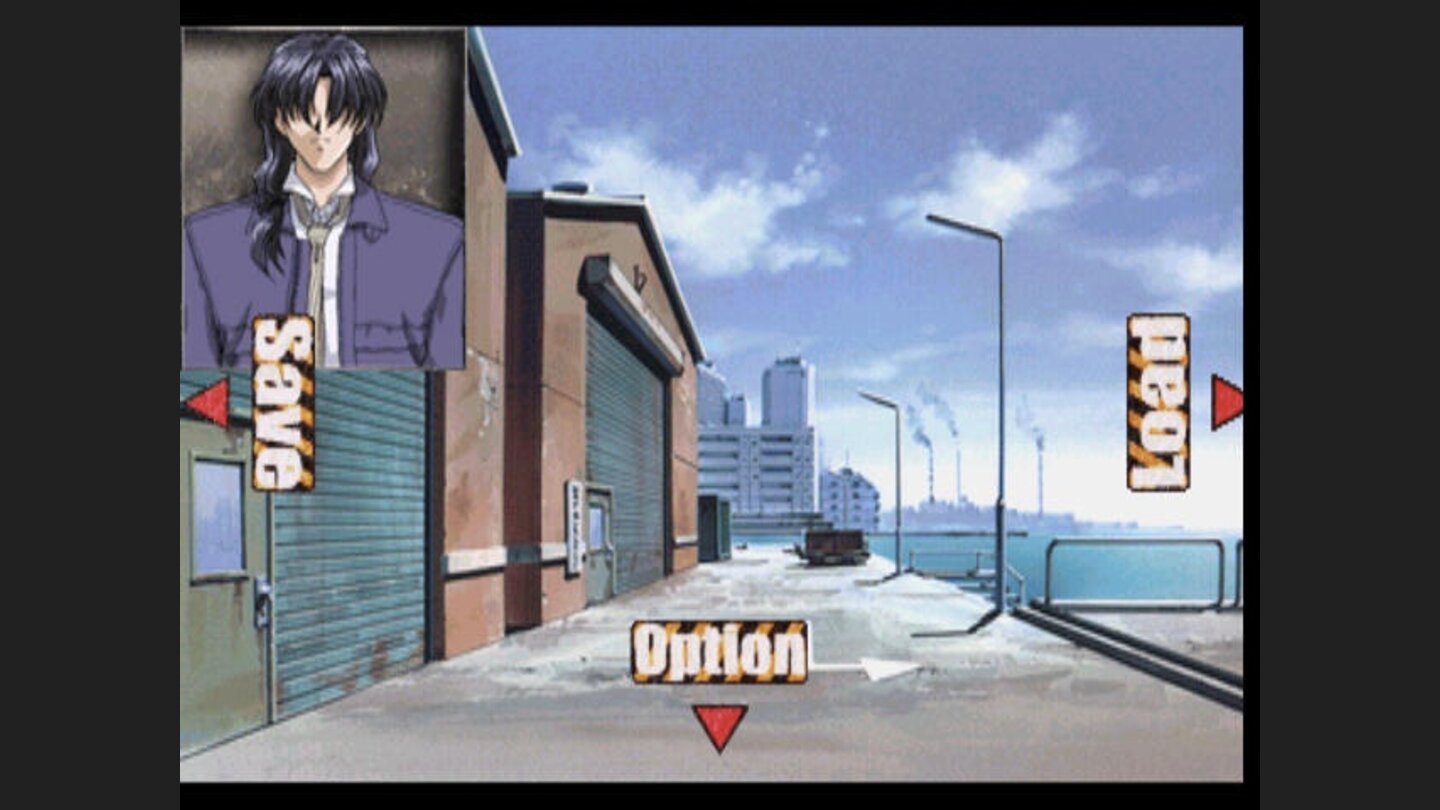 Press start to bring the load-save-options menu