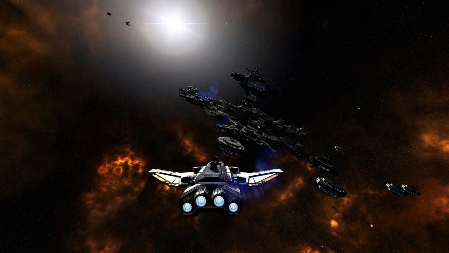 Evochron LegacyWeltraumstationen sind modular aufgebaut und sehen sich meistens ziemlich ähnlich.