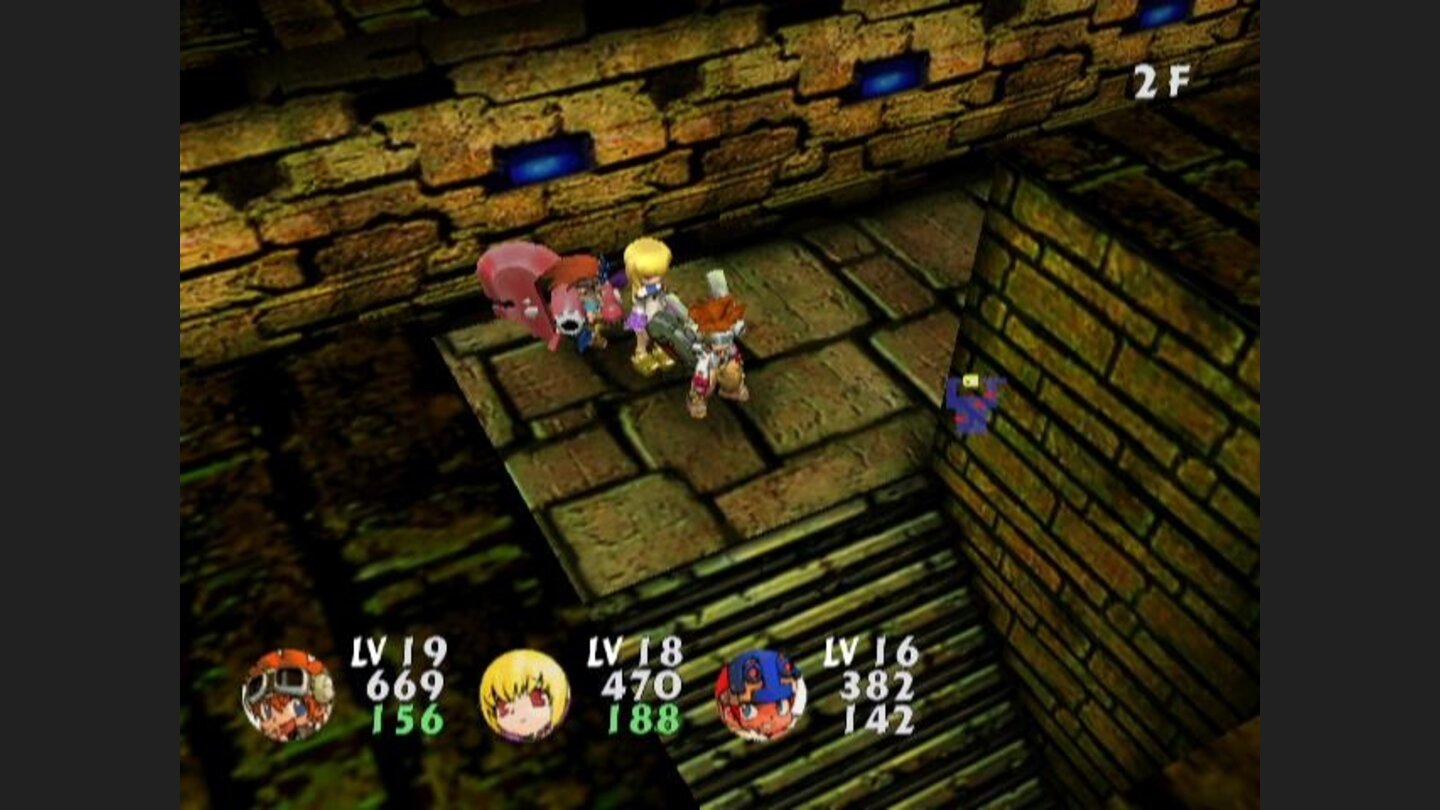 Stairs to another floor in a dungeon