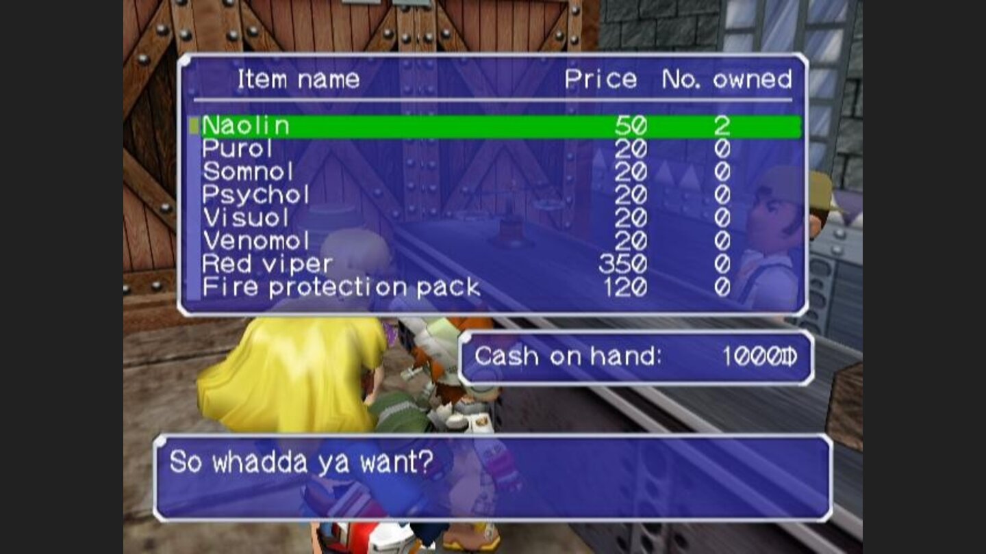 You can buy some items in this shop