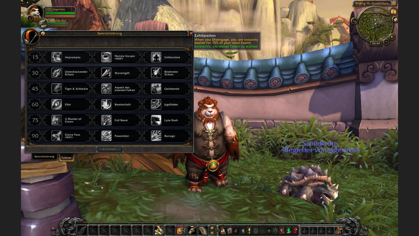 Exhilaration - Rückzug heilt den Jäger.