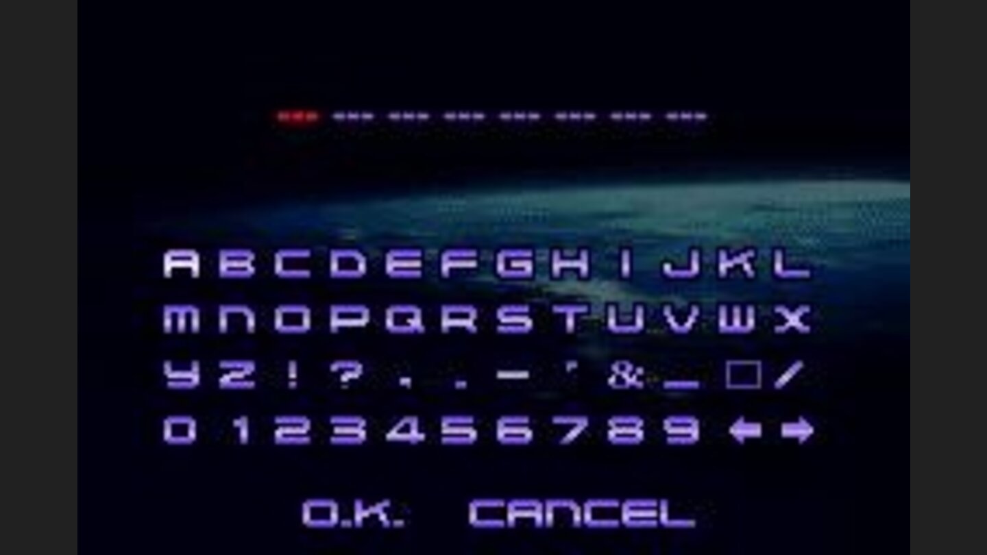 Selecting one empty slot, you will be able to register your name.