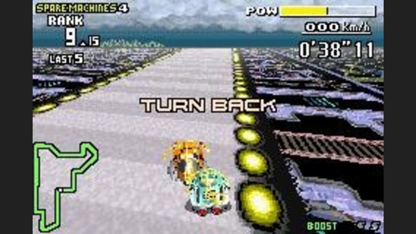 If you turn back, your position will decrease in a question of seconds! You could be damaged too.