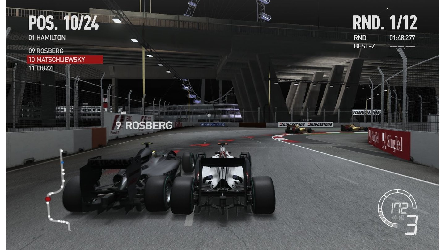 F1 2010Bilder aus der Testversion von F1 2010 für PC.