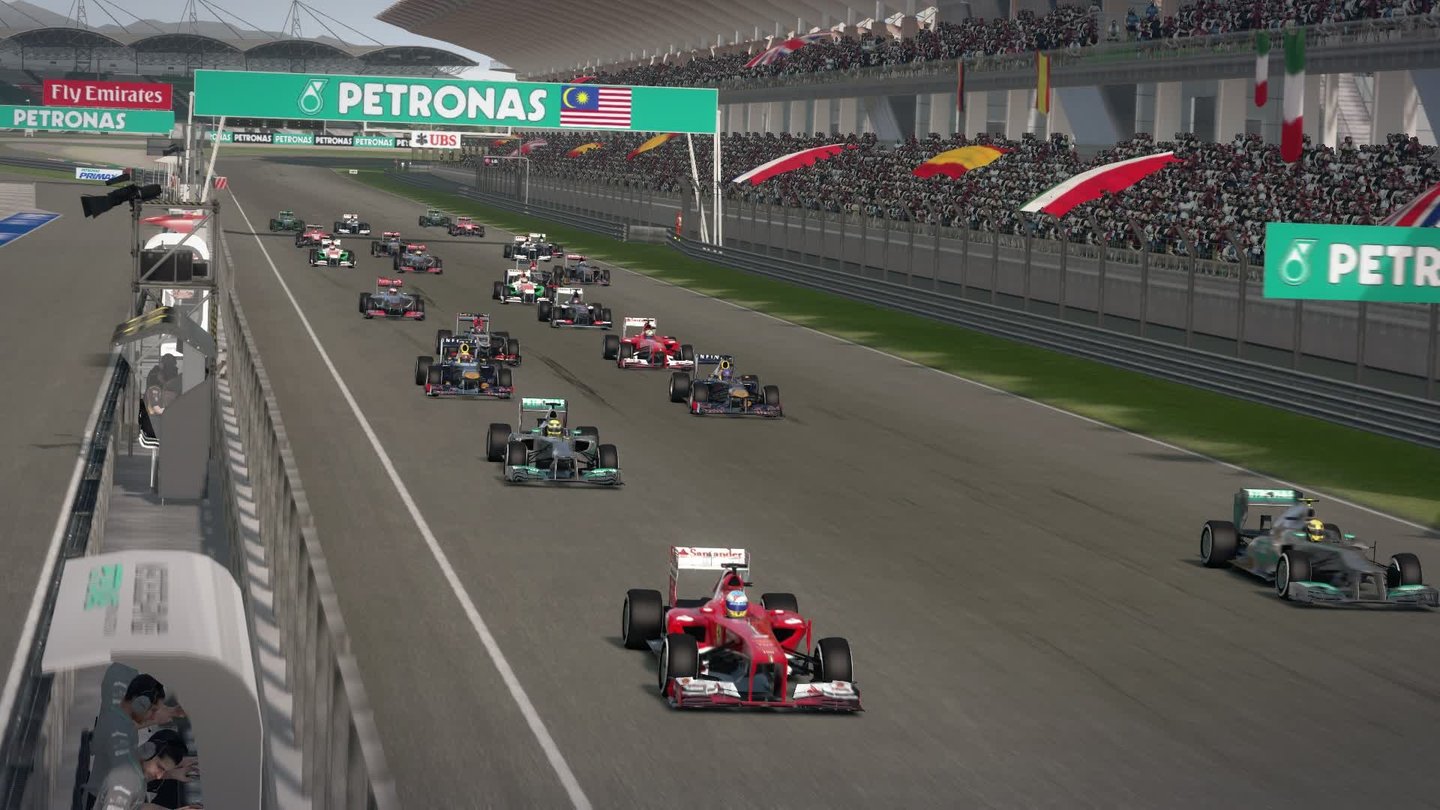 F1 2013 - Screenshots der PC-VersionDie Strecken hat Codemasters originalgetreu nachgebildet.