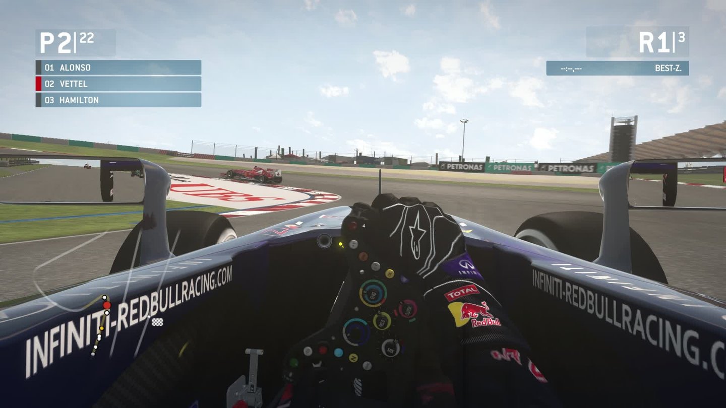 F1 2013 - Screenshots der PC-VersionVor allem mit dem Lenkrad bekommt man ein tolles Fahrgefühl.