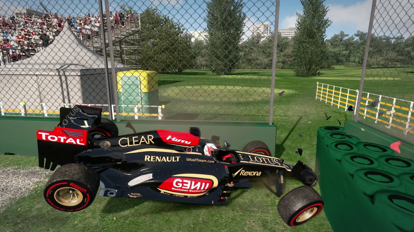 F1 2013 - Screenshots der PC-VersionReifen ab: Wie gut, dass es die Rückspulfunktion gibt!