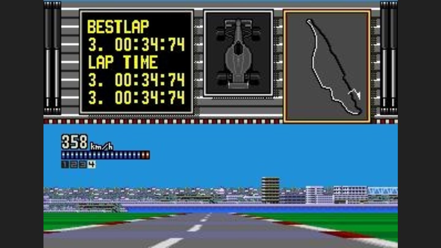 End of the run, hence the disappearanceof the car